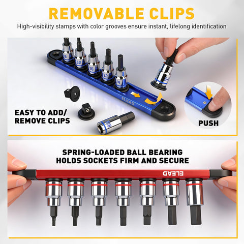 ELEAD chrome vanadium sockets deliver durable performance in busy shops.
