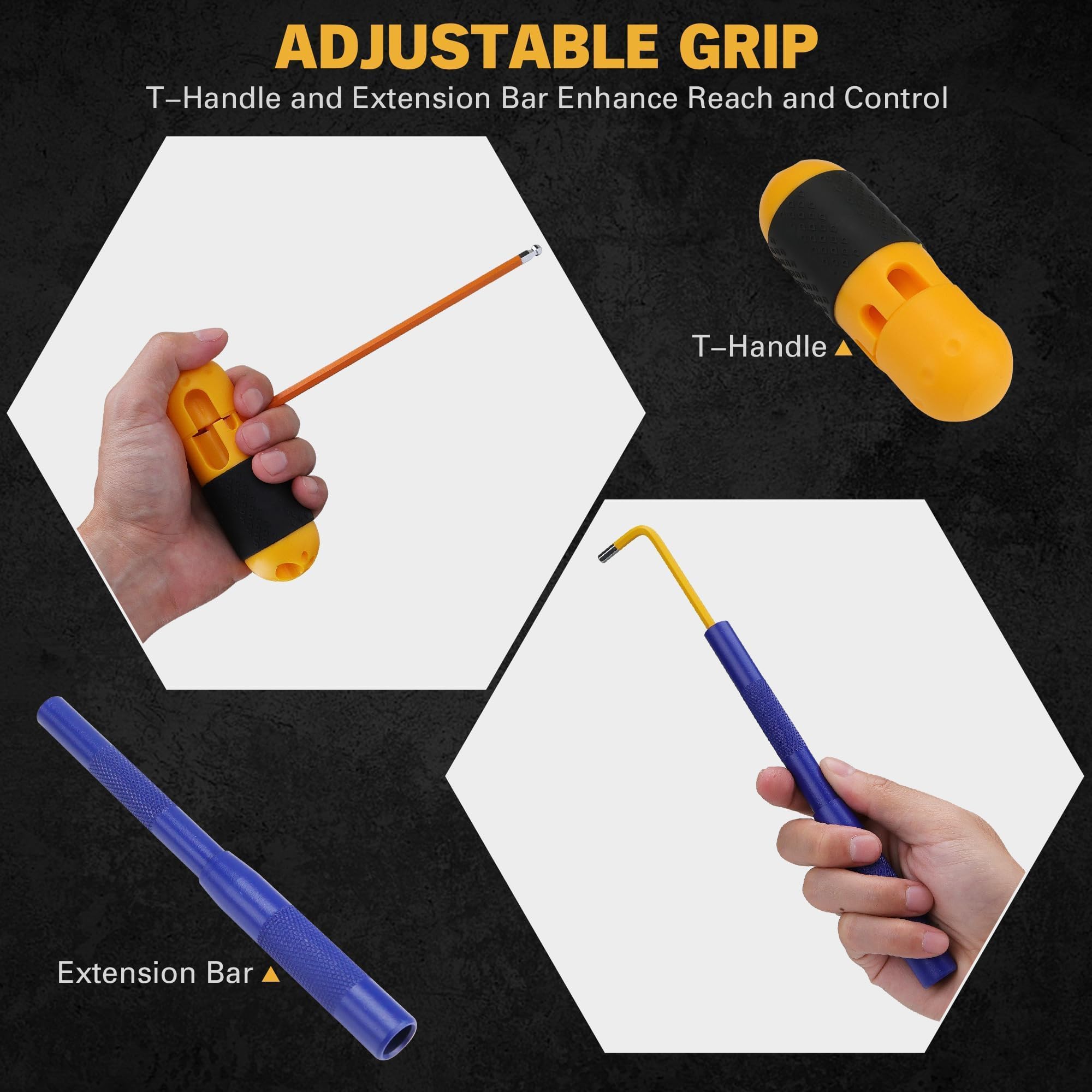 ELEAD color-coded wrenches help quick size recognition
