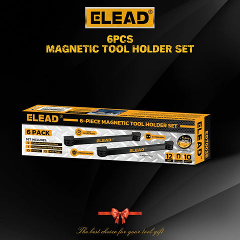 ELEAD compact 6-piece rack streamlining tool storage on any surface