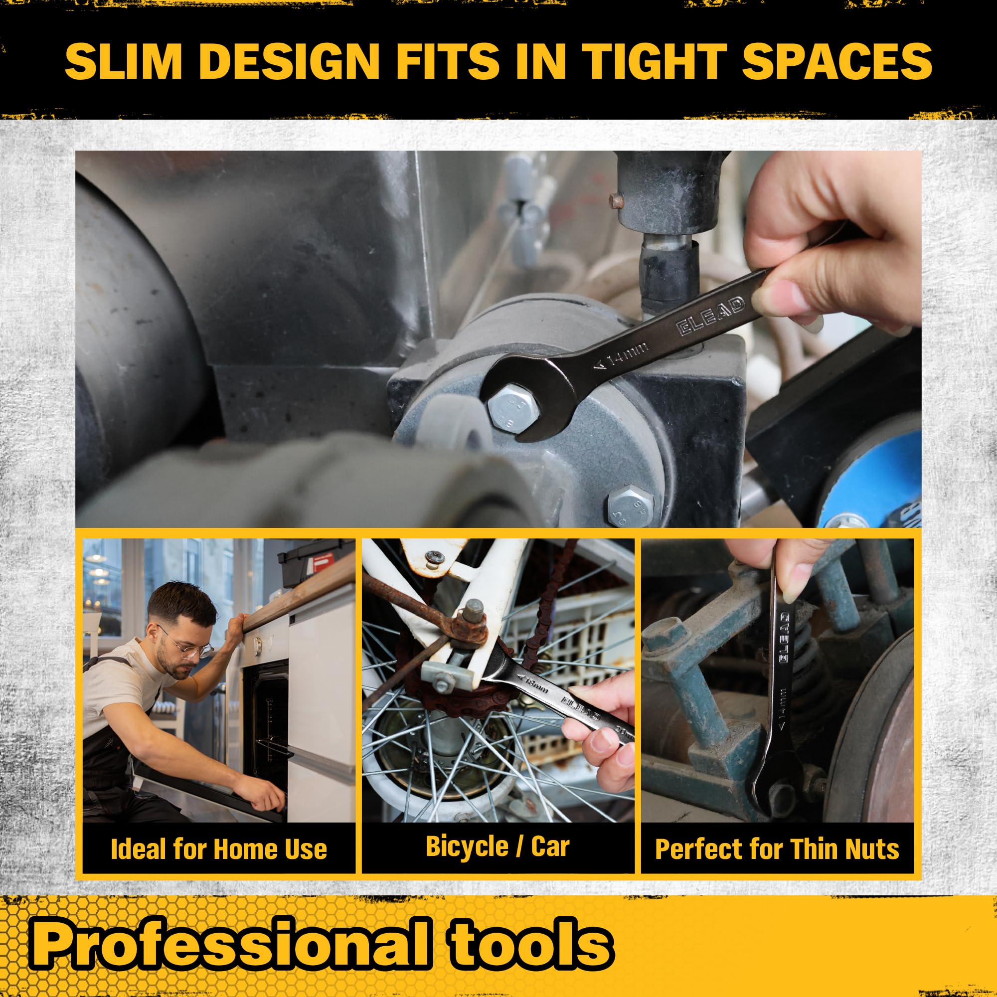 ELEAD compact toolset design fits in small toolboxes.