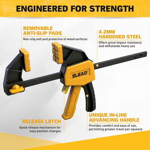 ELEAD convertible spreader feature helps you switch between clamp and spreader quickly.