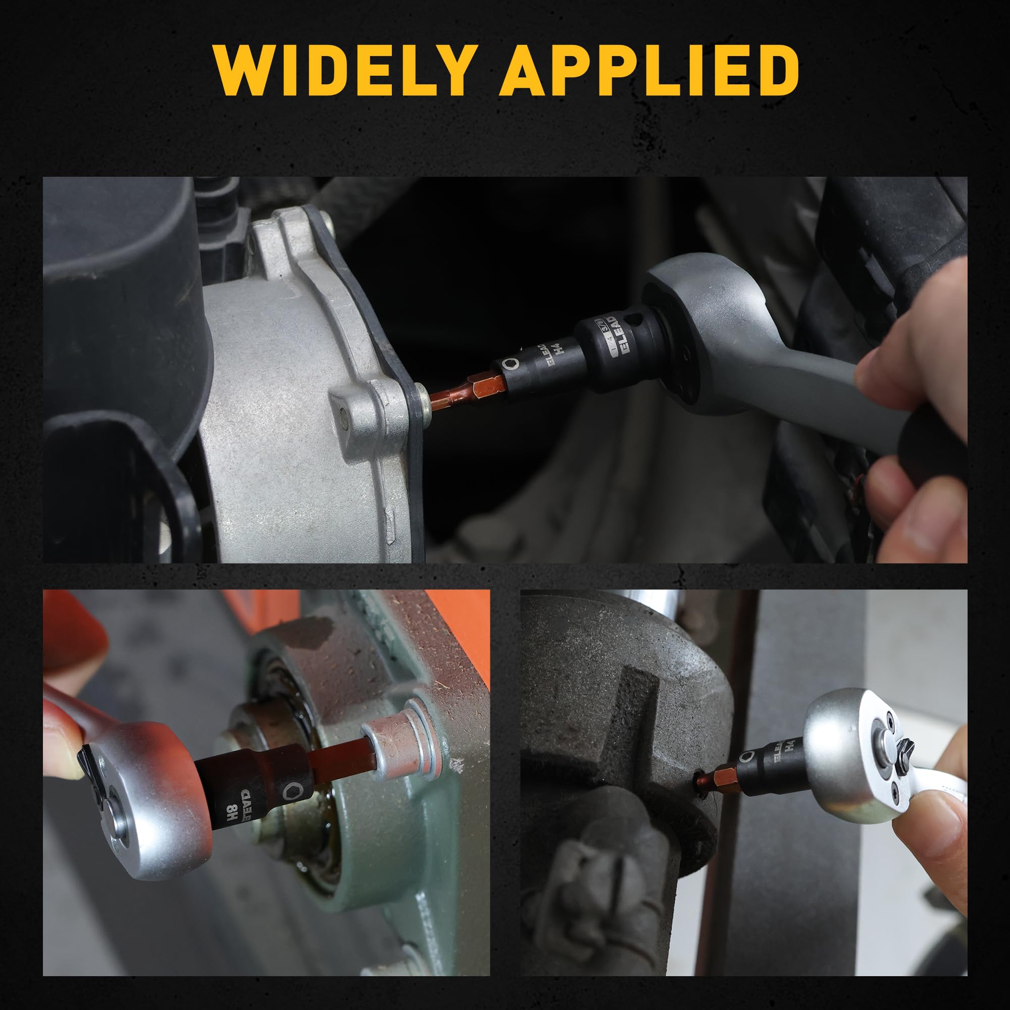 ELEAD detent pin hole design adds stability in use.