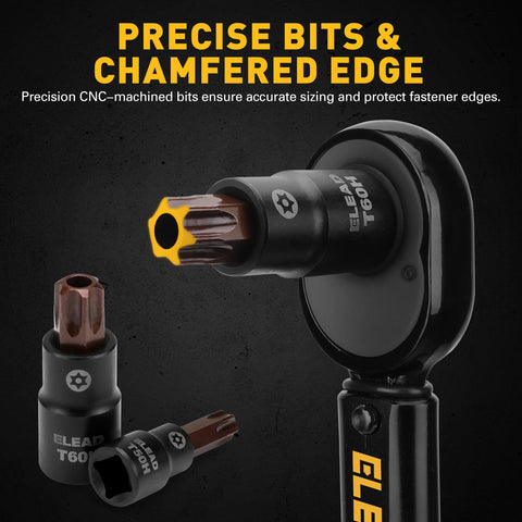 ELEAD 1/2 inch Torx sockets install stubborn bolts with steady leverage