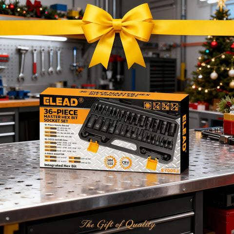 ELEAD drive-size coverage for 1/4, 3/8, and 1/2-inch drives.
