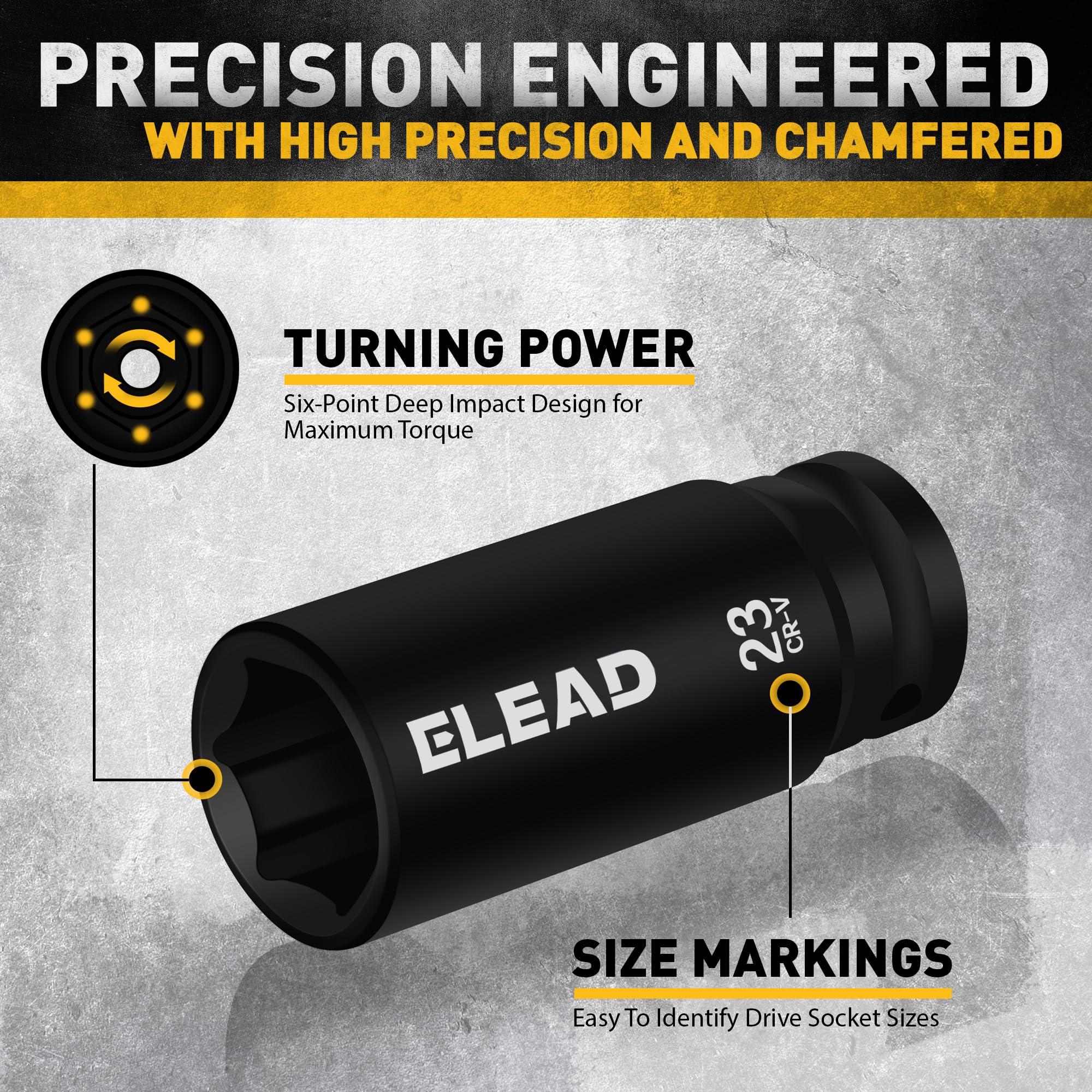 ELEAD 3-inch and 5-inch drive extensions extend reach in tight spaces