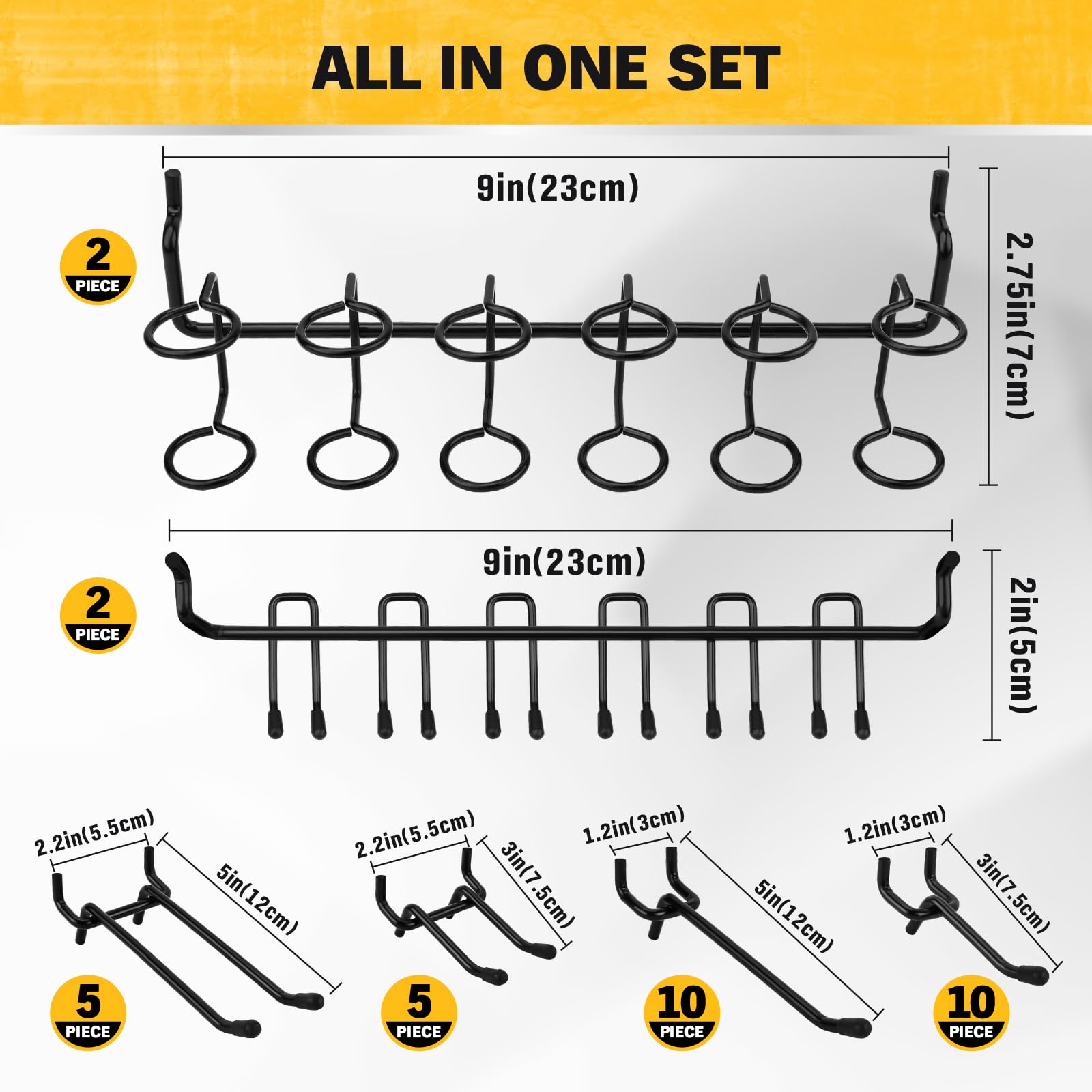 ELEAD extra thick steel hooks showcase durability for heavy items