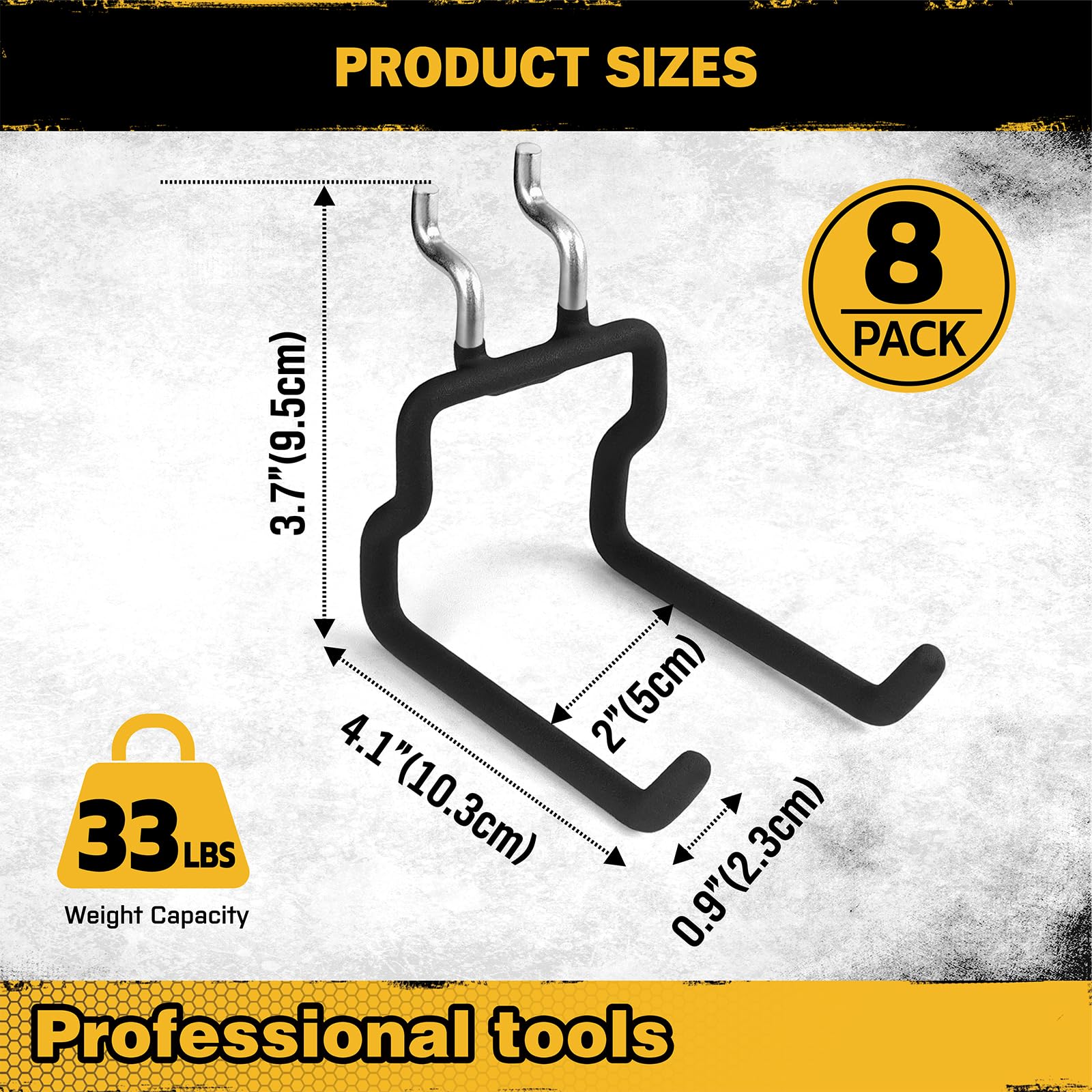 ELEAD pegboard hooks heavy-duty coating resists corrosion and scratches