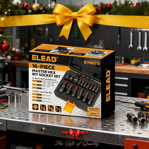 ELEAD heavy-duty storage case keeps sockets organized and portable.