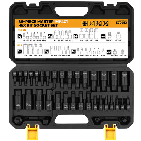 ELEAD hex-bit set case shows organized 36-piece kit for quick field repairs.
