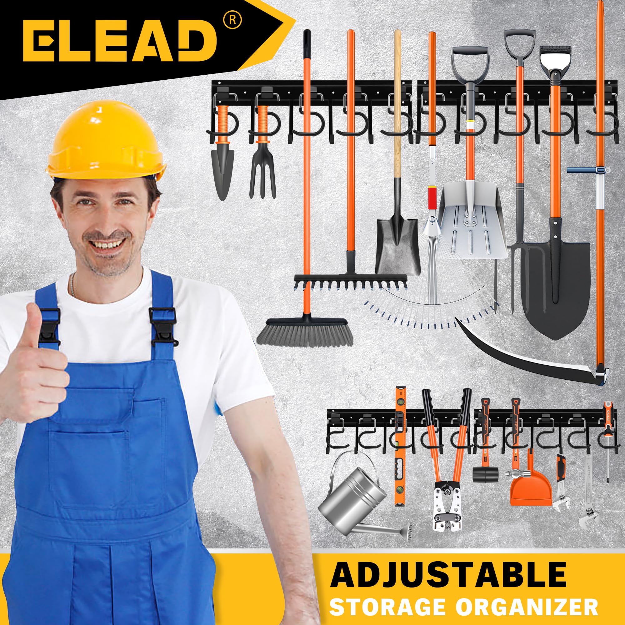 ELEAD indoor-outdoor ready design fits shed and garage.