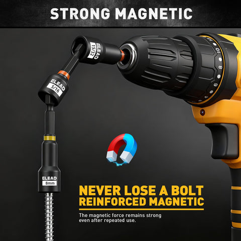 ELEAD magnetic pickup tool in action retrieving dropped hardware