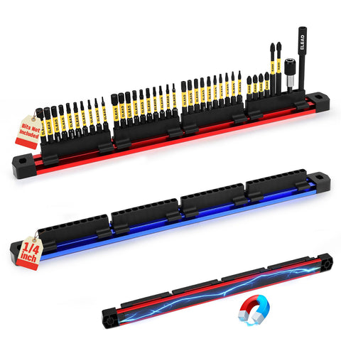 ELEAD magnetic-slidable drill-bit holder with 80 slots for quick access