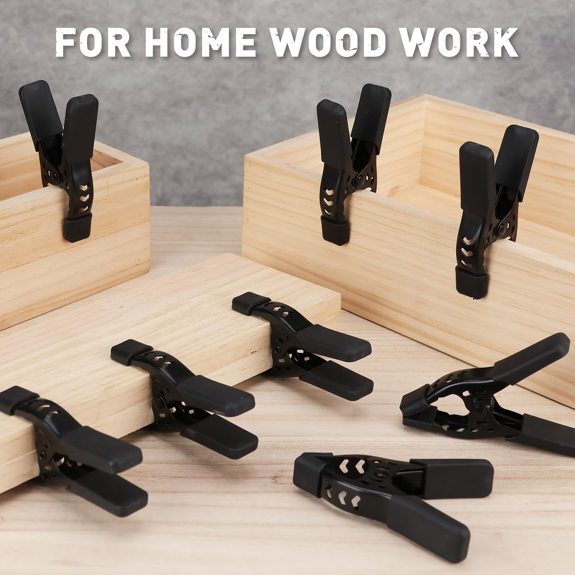 ELEAD multipurpose clamp used for wood, fabric, and metal projects.