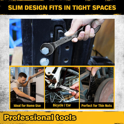 ELEAD nickel-plated finish resists wear during bike maintenance