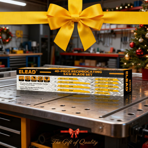 ELEAD blades for professionals and DIYers in organized toolboxes.
