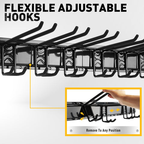 ELEAD rubber-coated hooks protect tools from scratches.