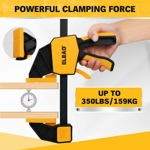 ELEAD three-pack clamps ready for large panel work