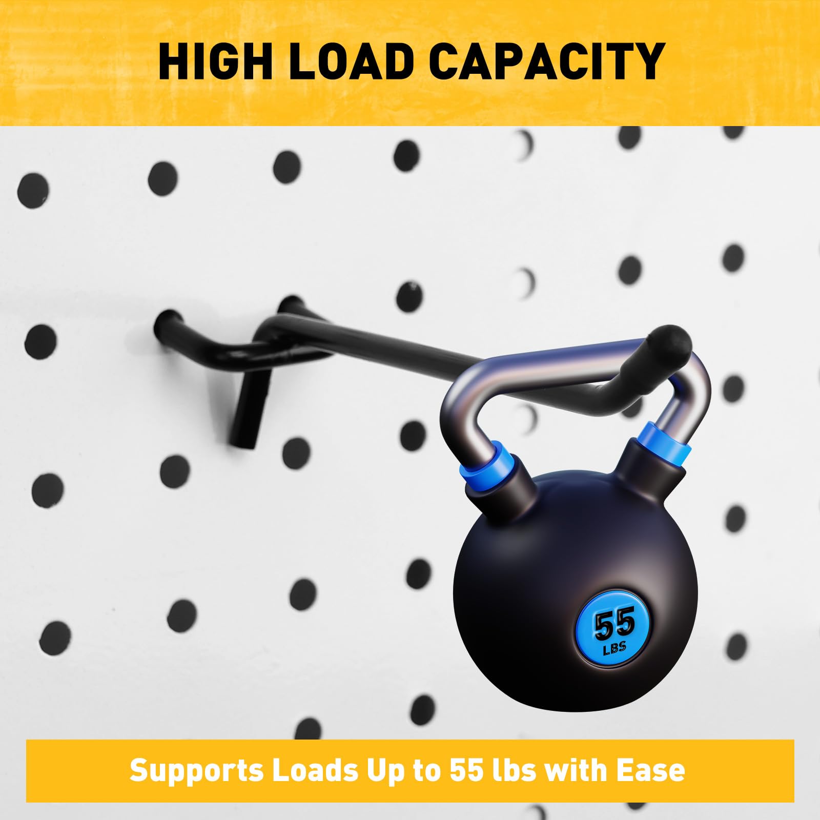 ELEAD 1/4-inch pegboard compatibility with 0.2-inch shaft for secure fit.