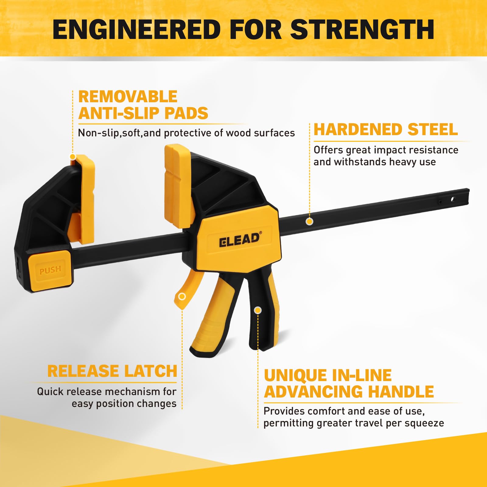 ELEAD universal I-beam compatibility lets you expand your system
