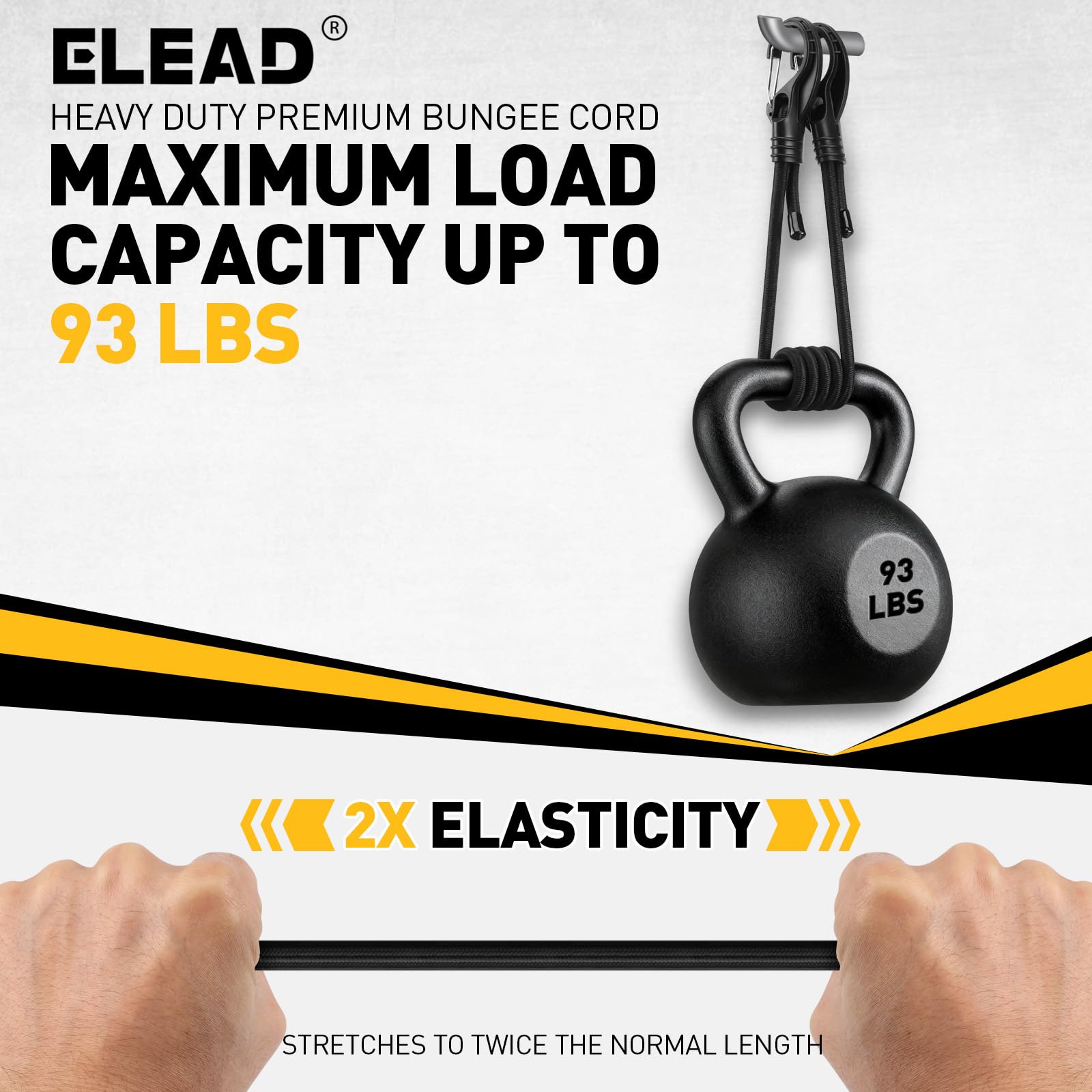ELEAD versatile cords secure tarps and tents on camping trips.