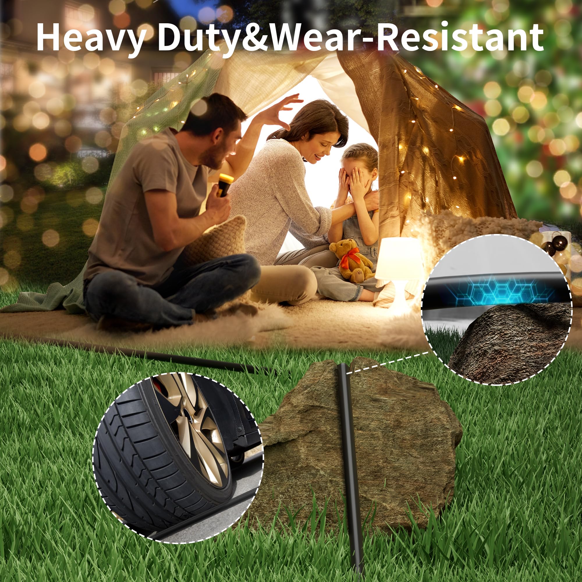 Elecan grounded NEMA 5-15P to 2 outlets for versatile device setup.