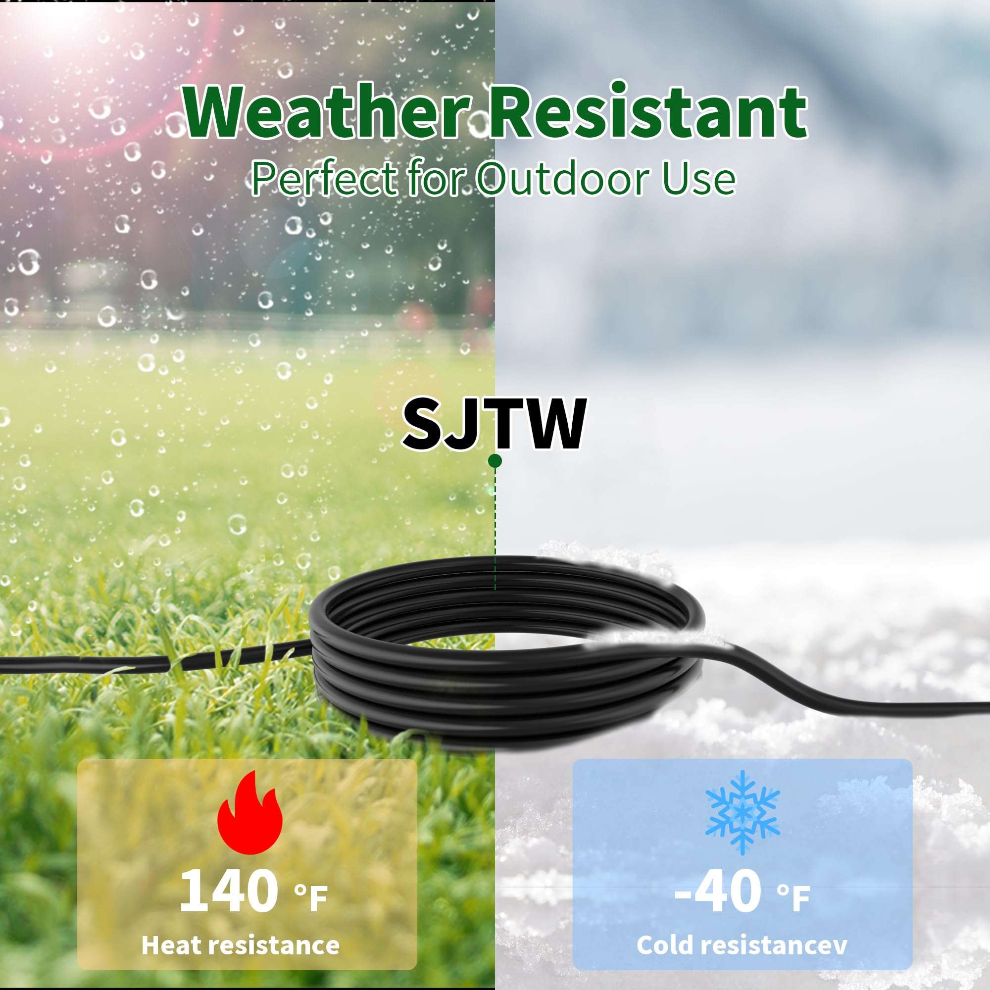 Elecan UL-certified SJTW 16 AWG cable supports up to 13A safely.