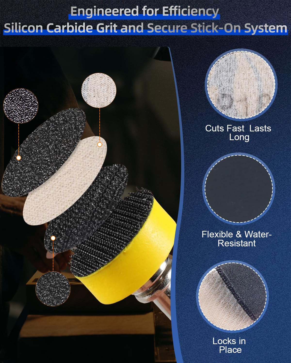 Elechiakan 60-10000 grit sandpapers for rough shaping to fine finishing.