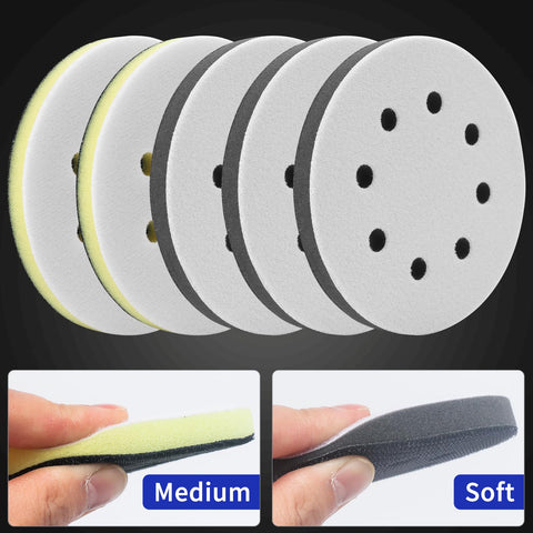 Elechiakan 8-hole dust-extraction design reduces debris during sanding.