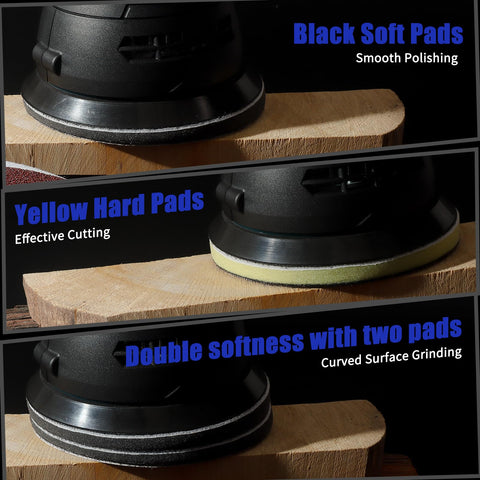 Elechiakan hard sponge pad provides controlled finishing on flat surfaces.