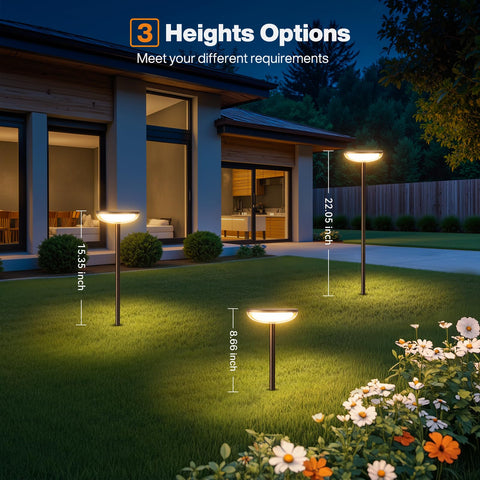 IP65 waterproof ELECLINK pathway lights withstand rain and snow