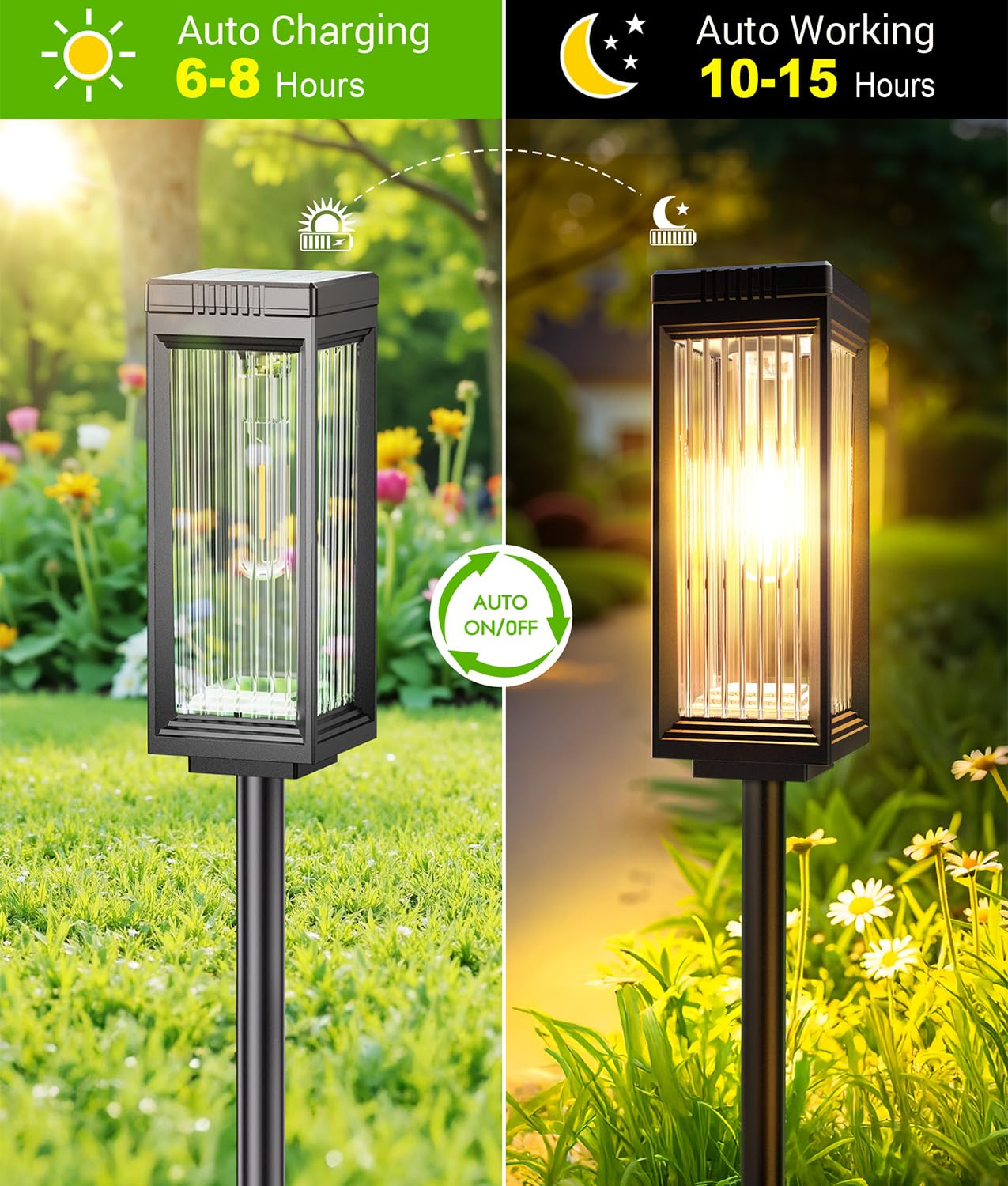 ELECLINK solar pathway light IP65 durability resists rain and snow