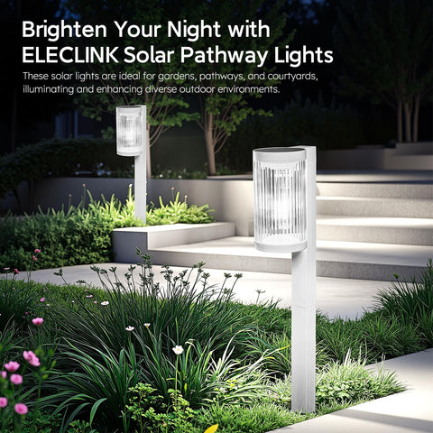 Easy-install ELECLINK lights setup quickly in any sunny outdoor spot.