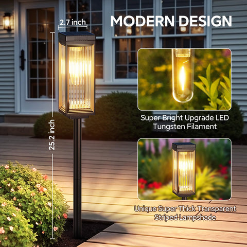 ELECLINK solar lights with IP65 waterproof rating endure rain and snow