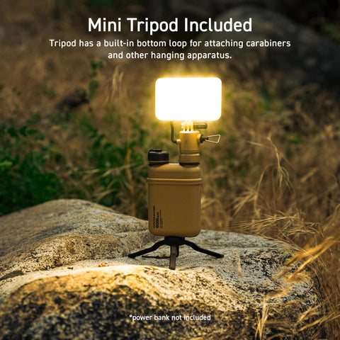 ELECOM NESTOUT tent-mount attachment supports versatile campsite setup.