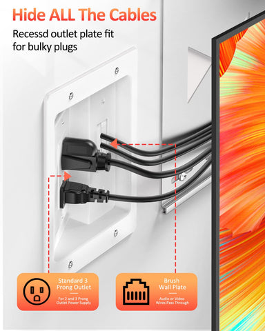 ELECPOW cutting template guides precise installation for quick wall integration.