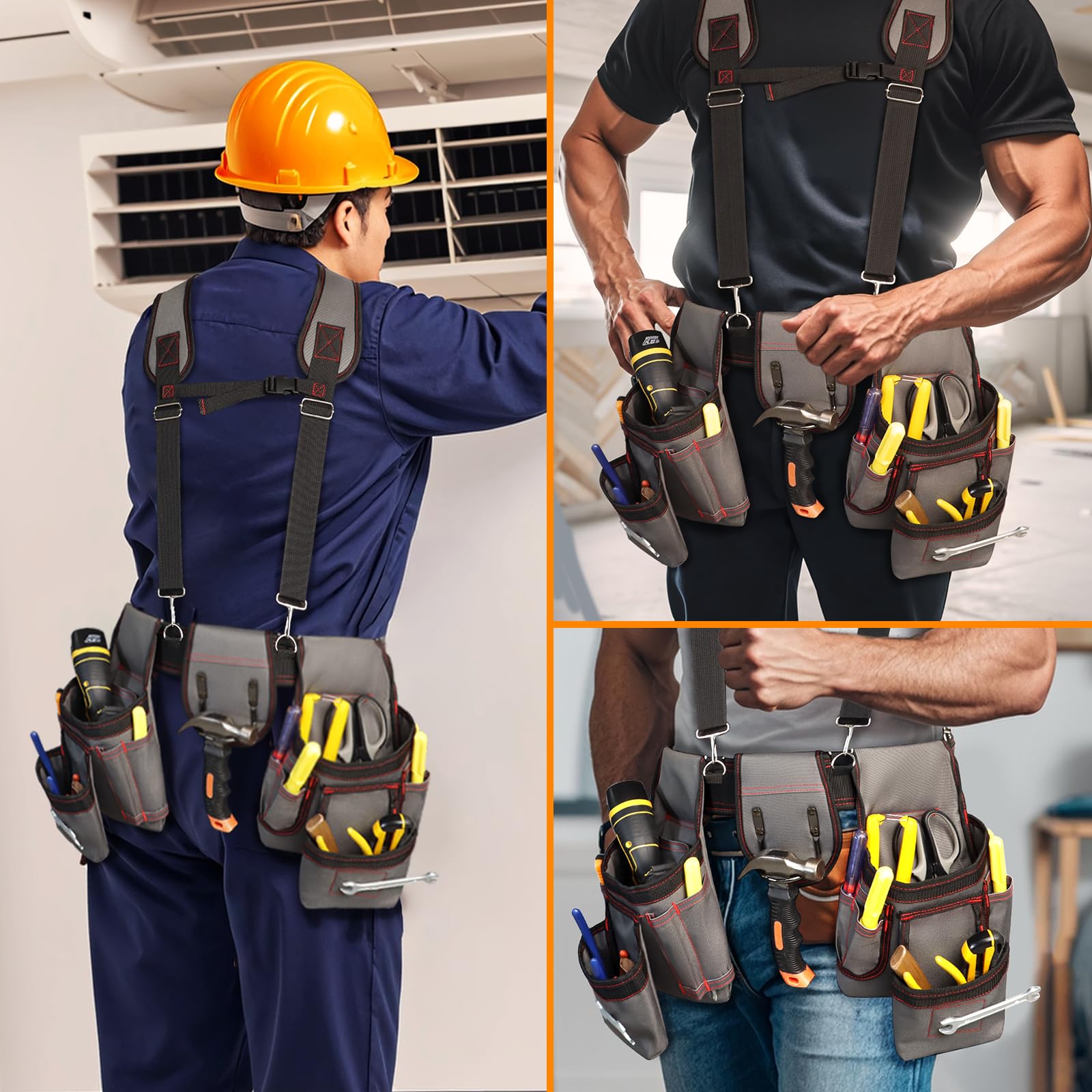 ELECROW wide waistband offers extended reach and comfort for all-day wear.