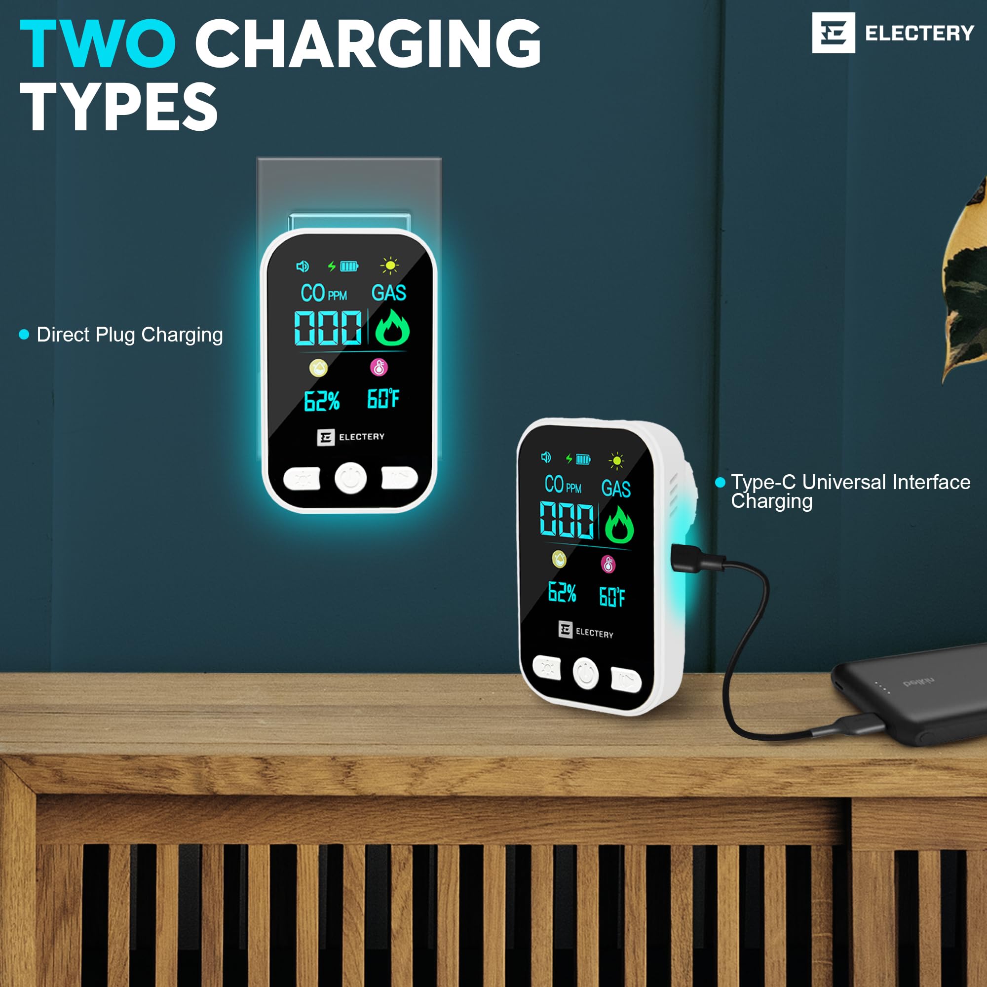 Easy plug-in setup without wiring or complex installation steps.