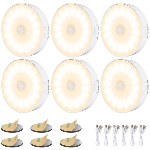 Electight 14-LED night light close-up with soft warm illumination for safe steps