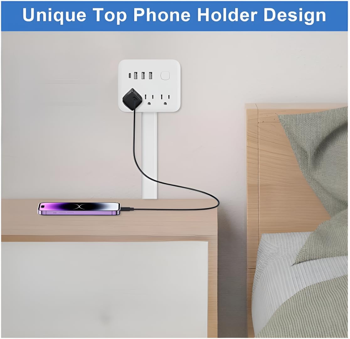 Electrical Outlet Extender A01 with USB-C and USB-A ports for fast charging.