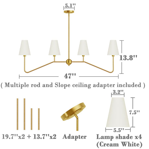 Electro bp polished gold linen shade adds timeless elegance and warmth