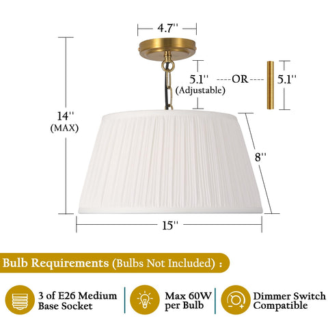 Electro bp three E26 sockets provide flexible dining and living room lighting
