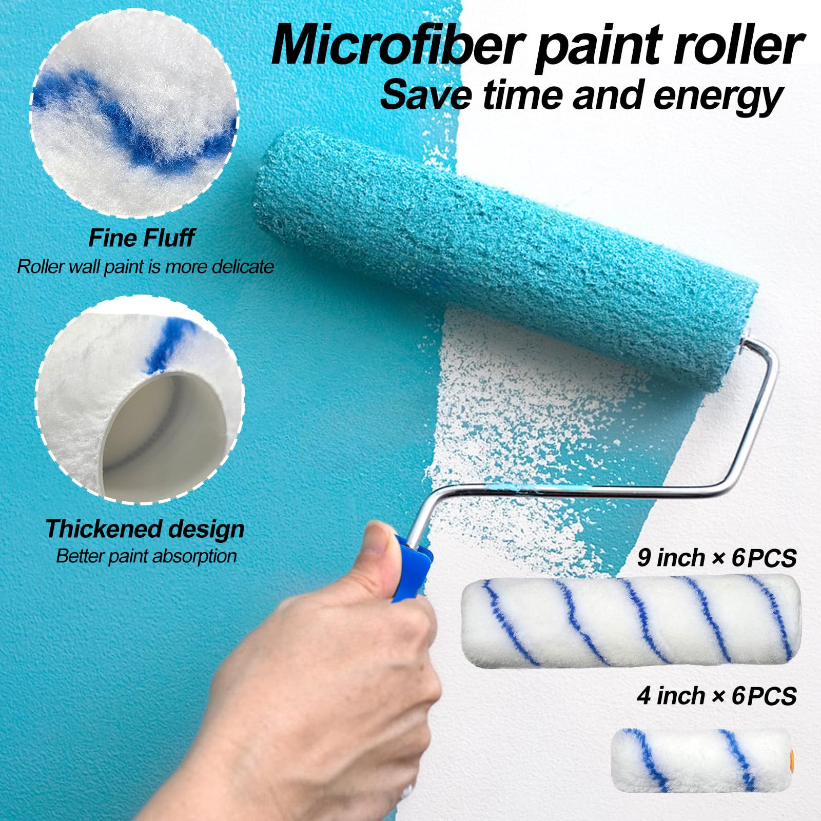 Elefama 4-inch rollers ideal for tight spaces and edges