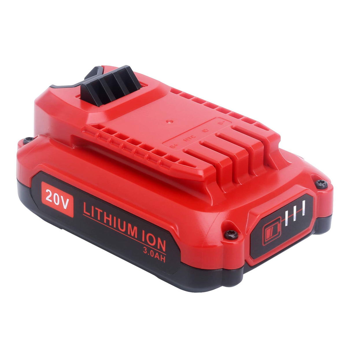 ELEFLY 20V battery side view for easy tool handling.