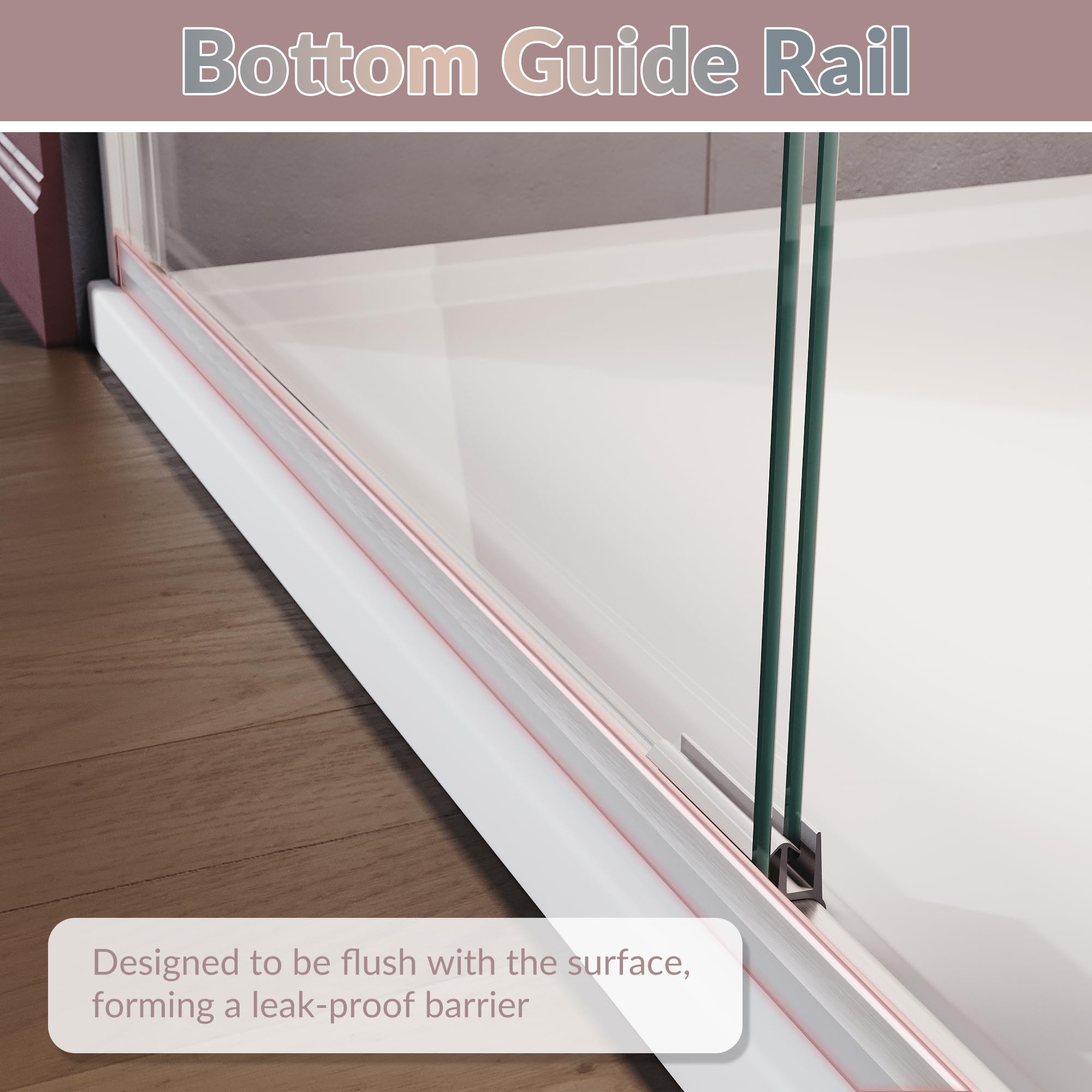 ELEGANT brushed-nickel aluminum frame offers durable support and deformation resistance.