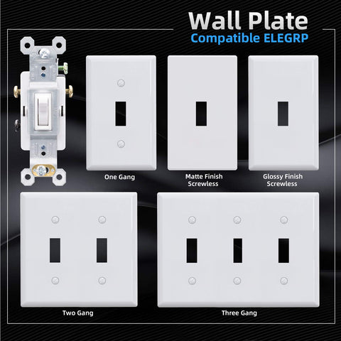 ELEGRP 3-Way Switch with self-grounding clip enables safe automatic connection in metal boxes.
