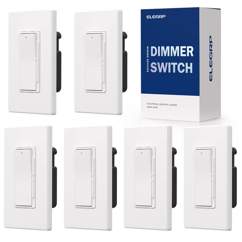 ELEGRP digital dimmer switch front view showing smooth dimming capability