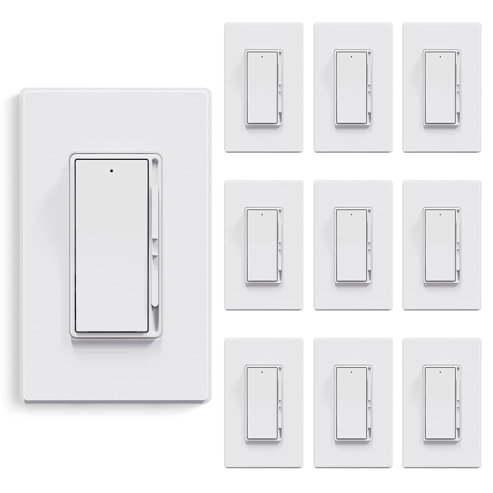 ELEGRP dimmer switch compact profile for easy installation in standard boxes