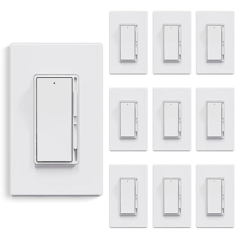ELEGRP dimmer switch compact profile for easy installation in standard boxes