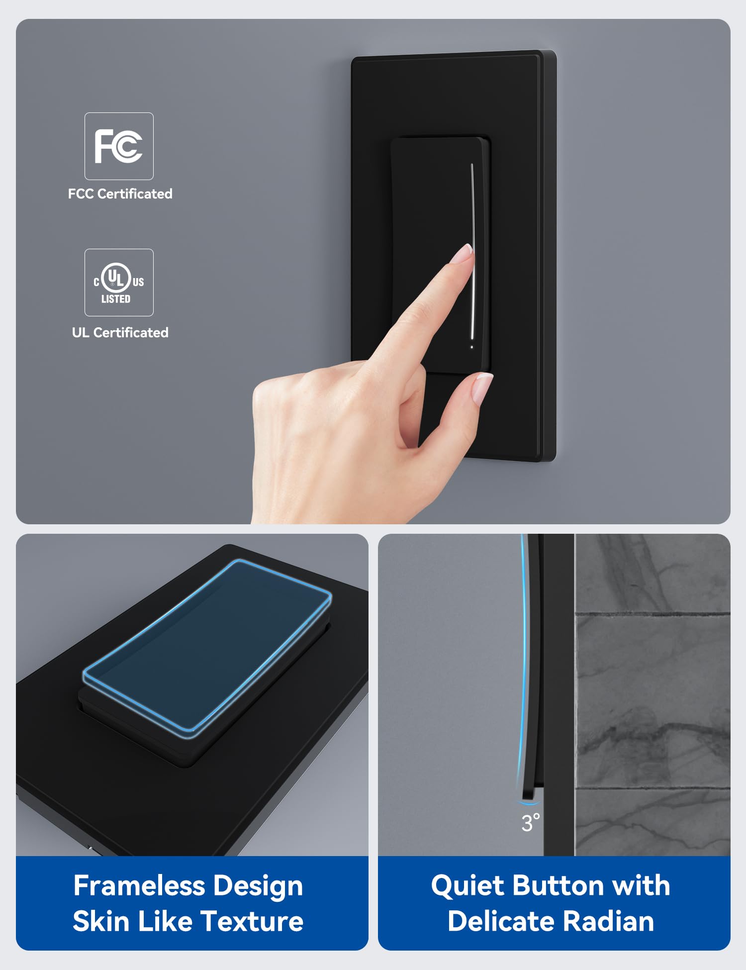 ELEGRP DTR10 works with Alexa and Google Assistant for hands-free lighting.