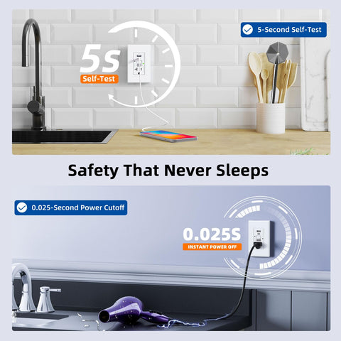 ELEGRP built-in night light demonstrates automatic nighttime navigation.
